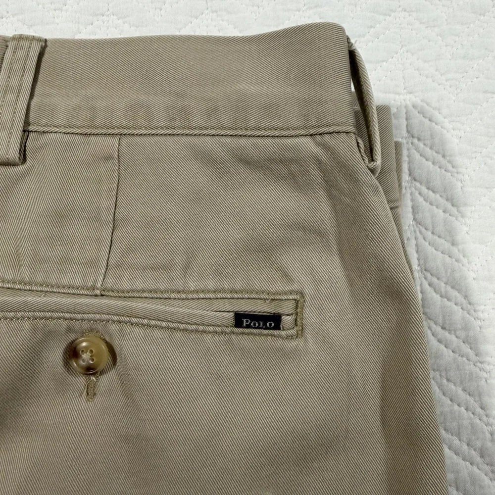 NWOT Polo Ralph Lauren Mens Classic Fit Chino Pants Tan‎ Khaki 100% Cotton 40x32